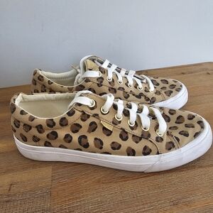 KEDS Womens Jump Kick Leopard Print Sneakers, Shoes